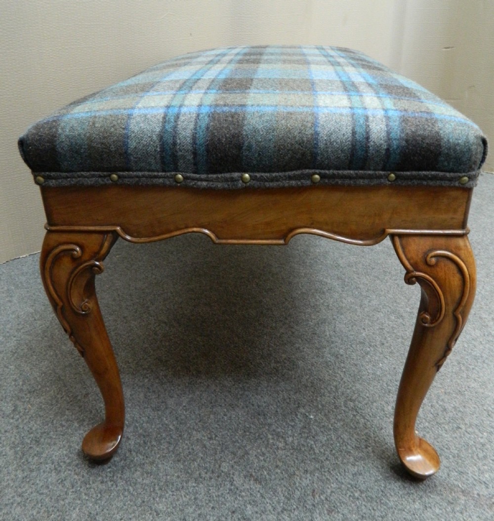 carved walnut stool View III