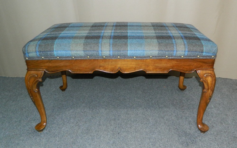 carved walnut stool View IV
