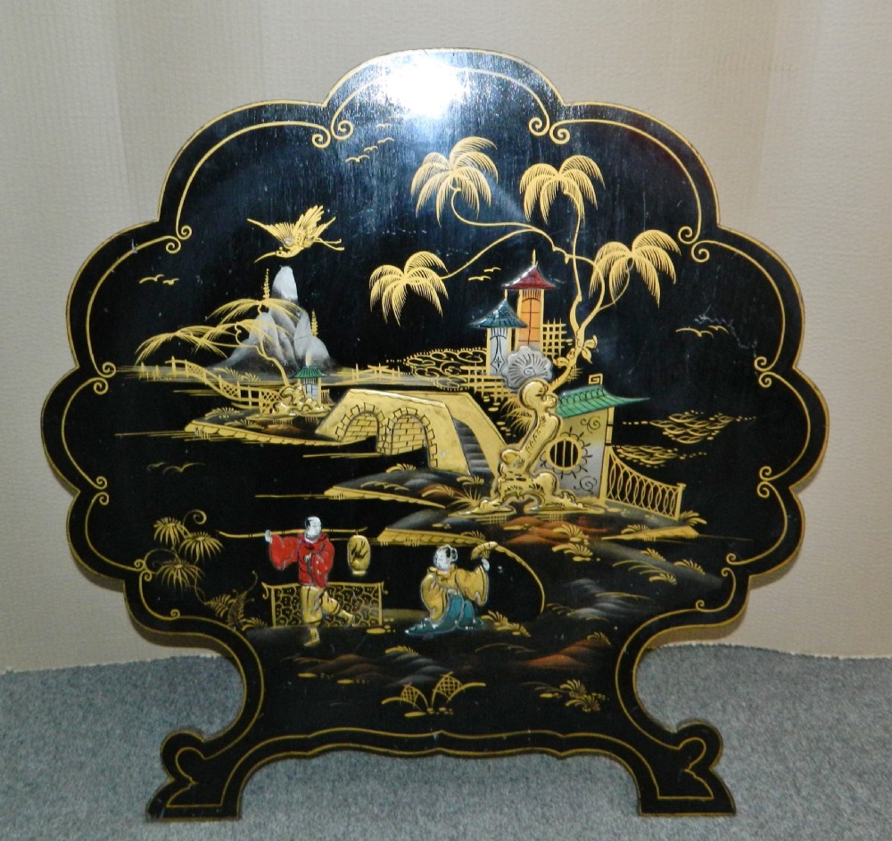 Chinoiserie fire screen View VII