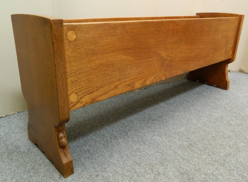 Mouseman oak planter