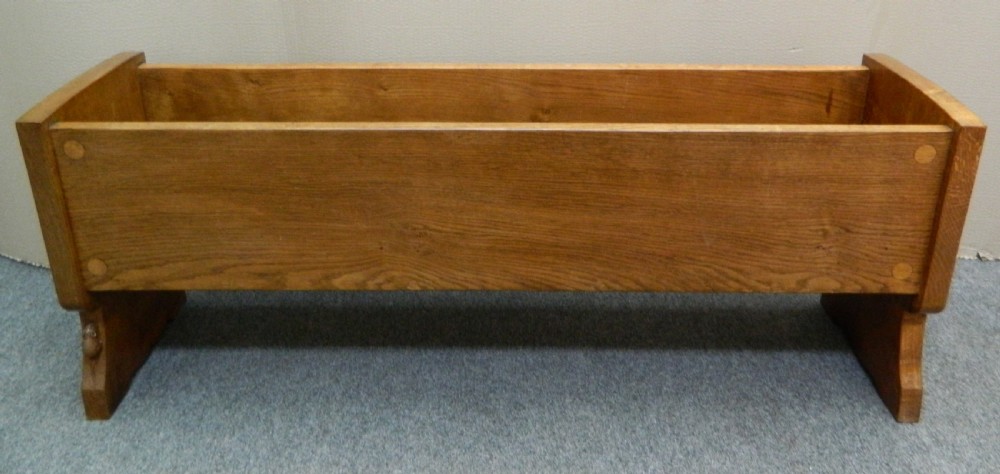 Mouseman oak planter View II