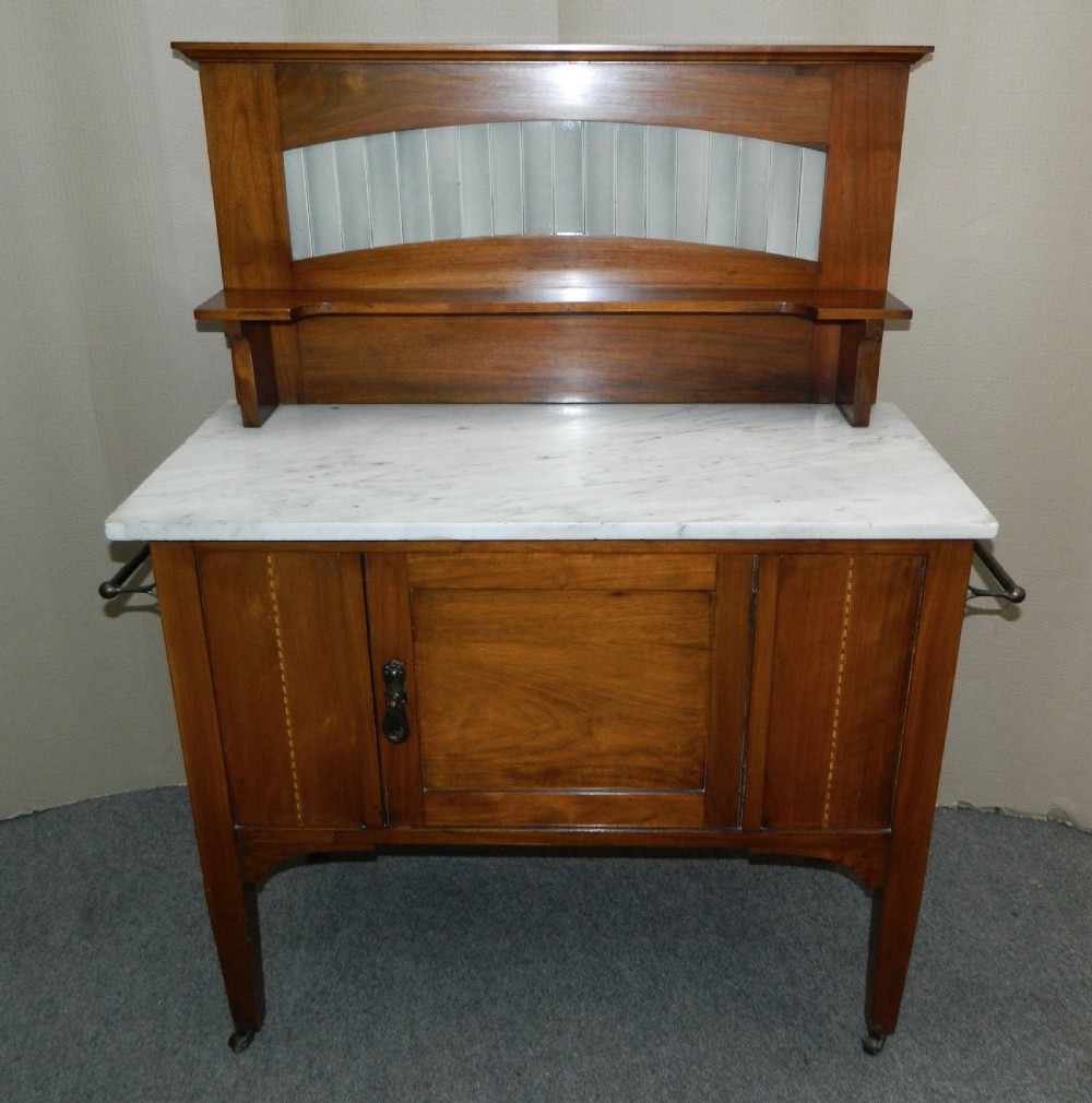 Art Nouveau mahogany bedroom suite View V