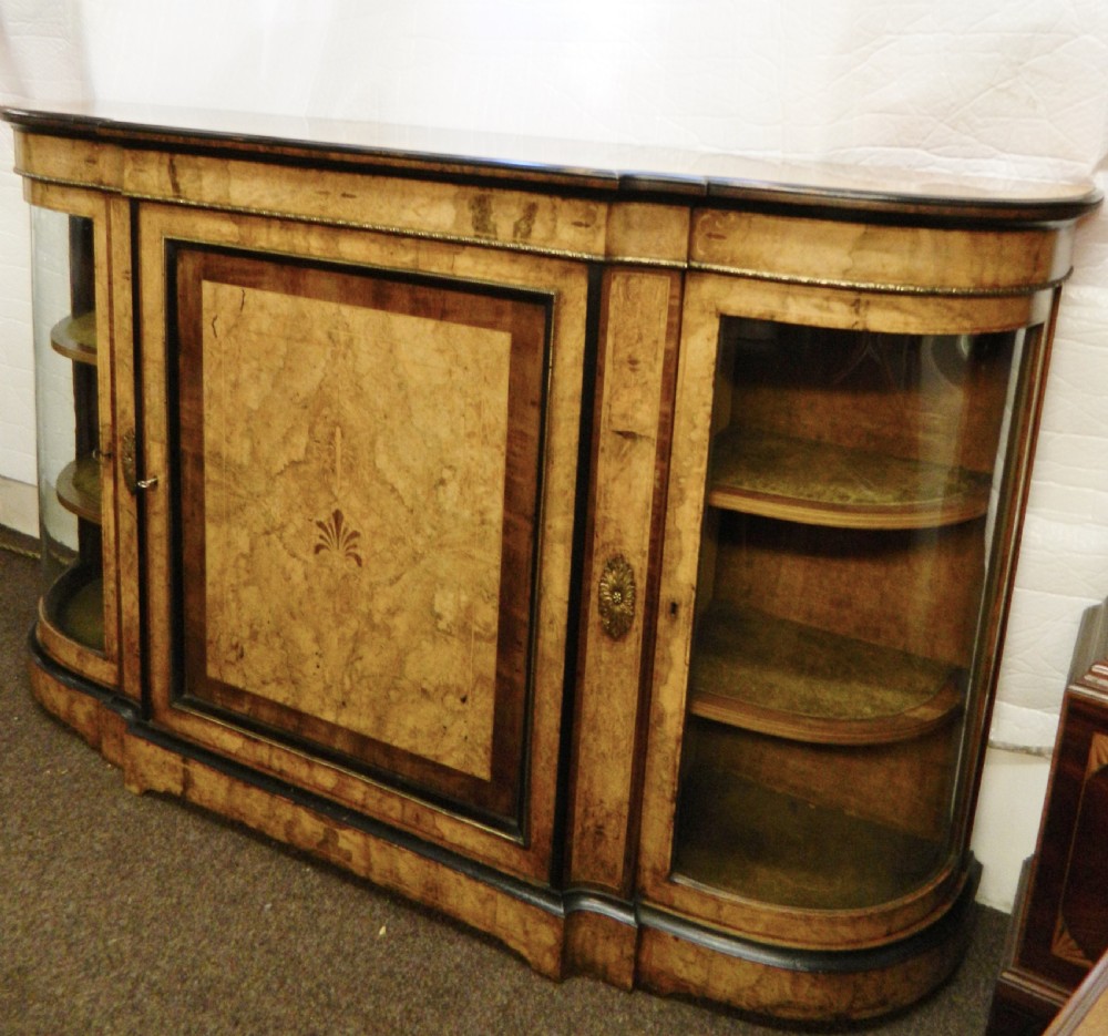 inlaid walnut credenza View II