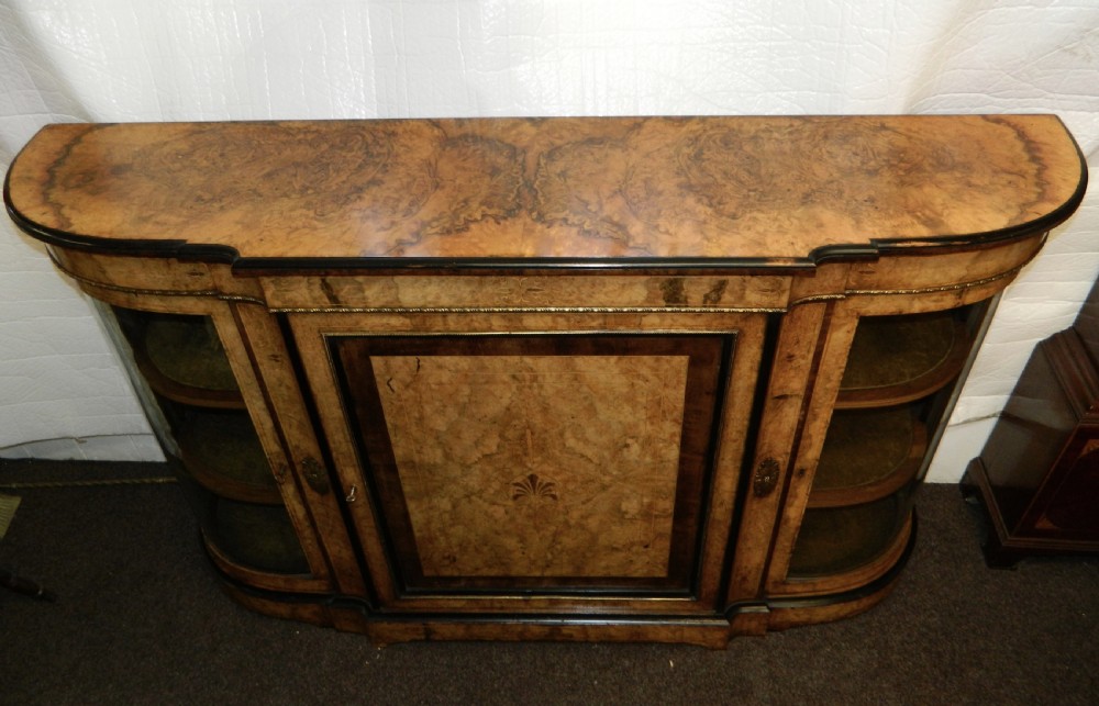 inlaid walnut credenza View IV