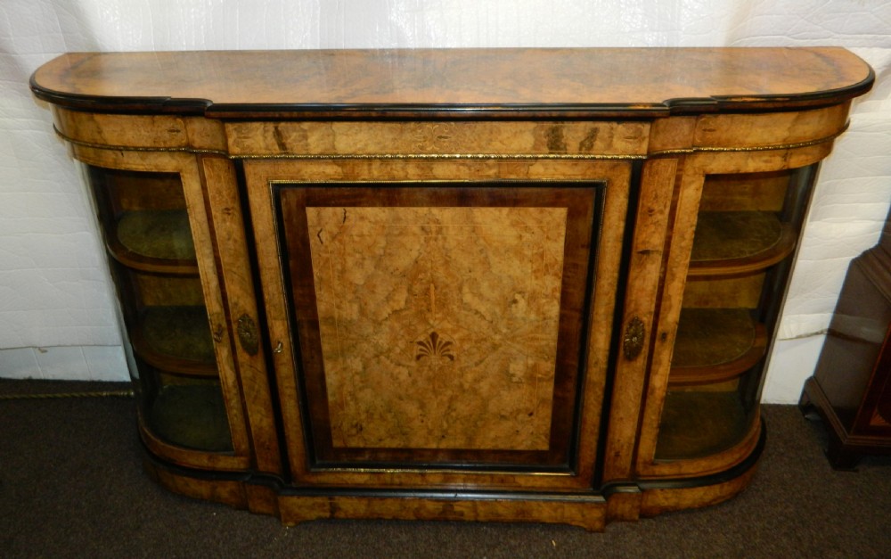 inlaid walnut credenza View V