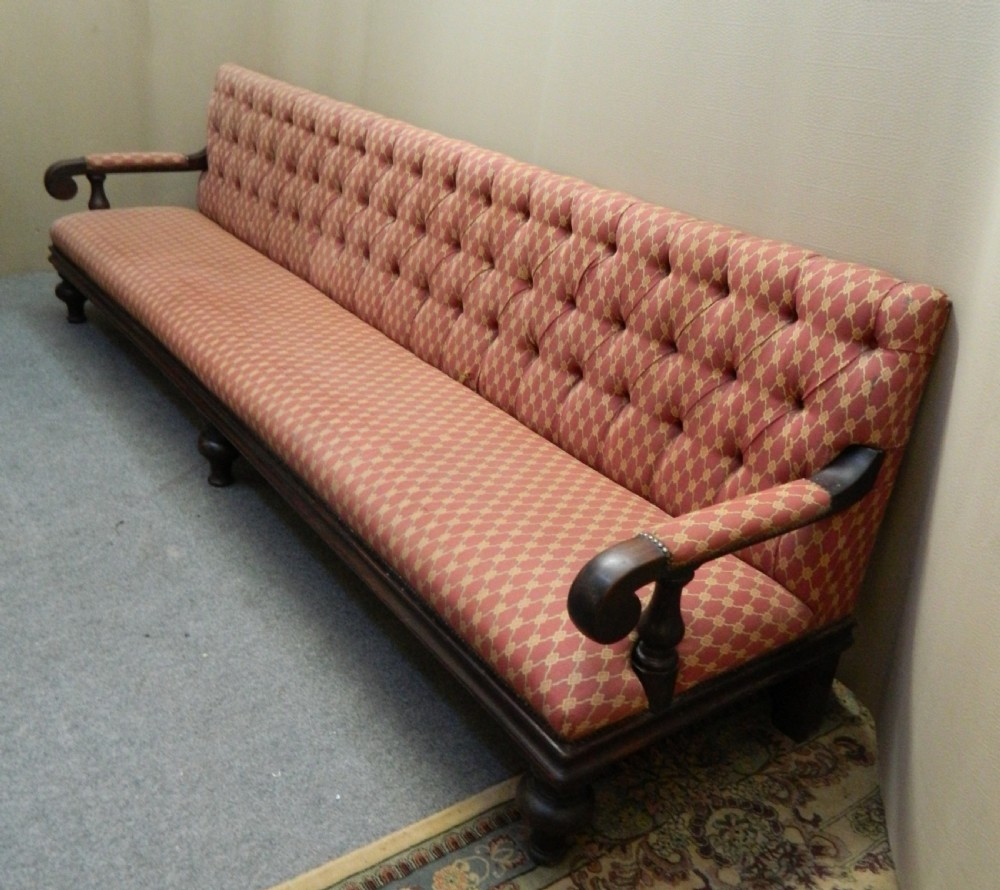 very large waiting room settee