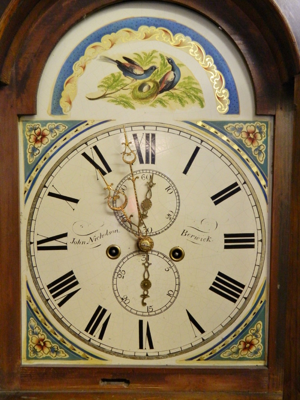 oak 8 day longcase grandfather clock  View II