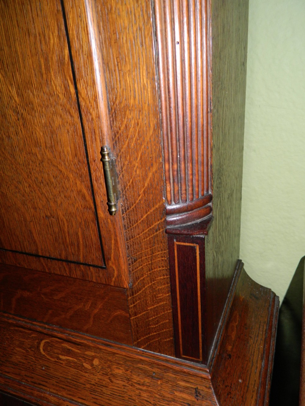oak 8 day longcase grandfather clock  View V