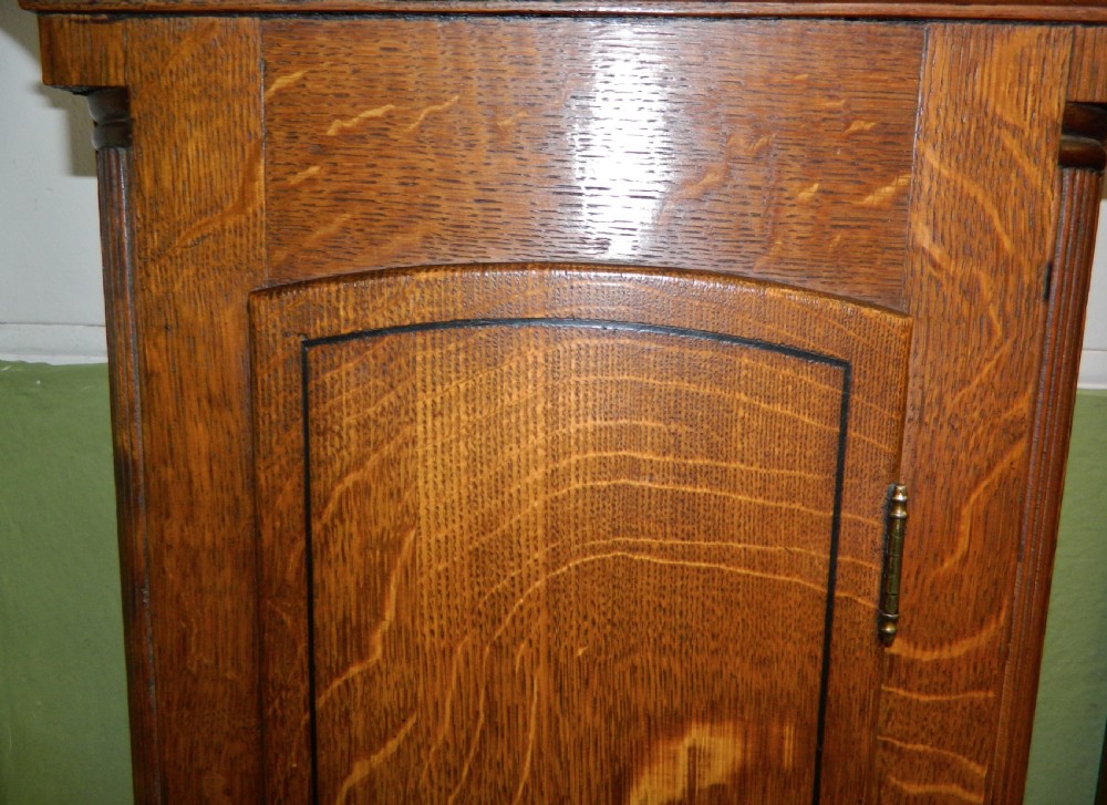 oak 8 day longcase grandfather clock  View VII