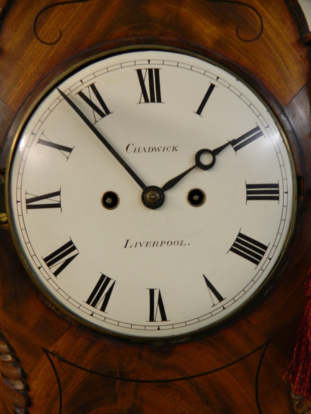 double fusee Regency mahogany bracket clock - Chadwick of Liverpool View III