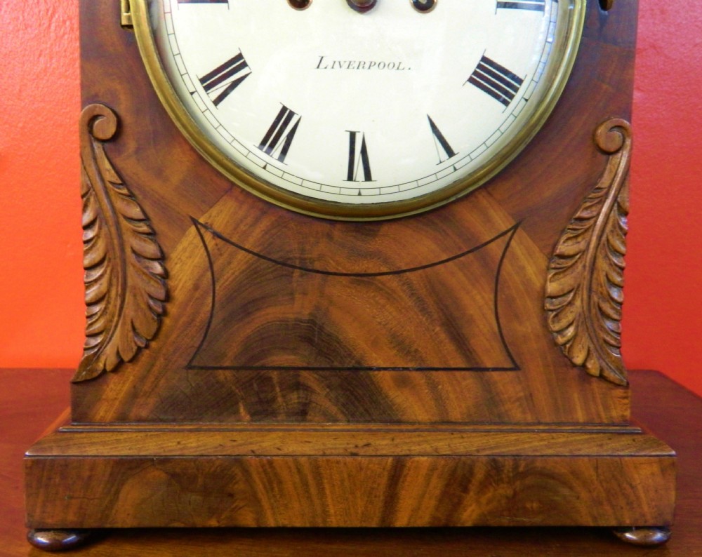 double fusee Regency mahogany bracket clock - Chadwick of Liverpool View IV