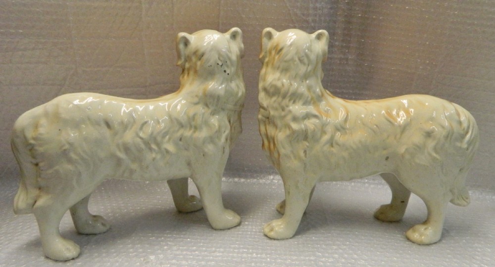 Pair of Staffordshire collie dogs View V