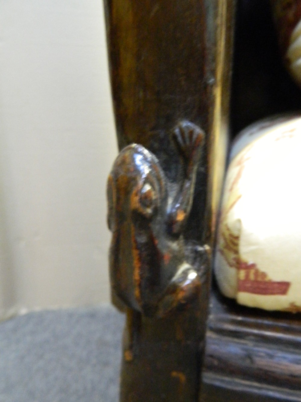 carved oak settle View VII