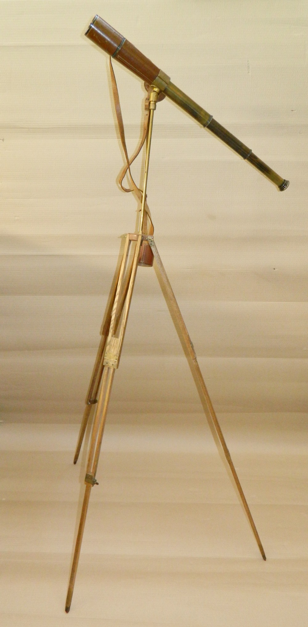 brass telescope on stand