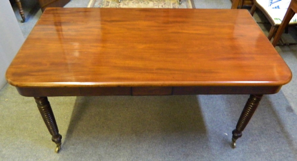 large Regency mahogany dining table View VIII