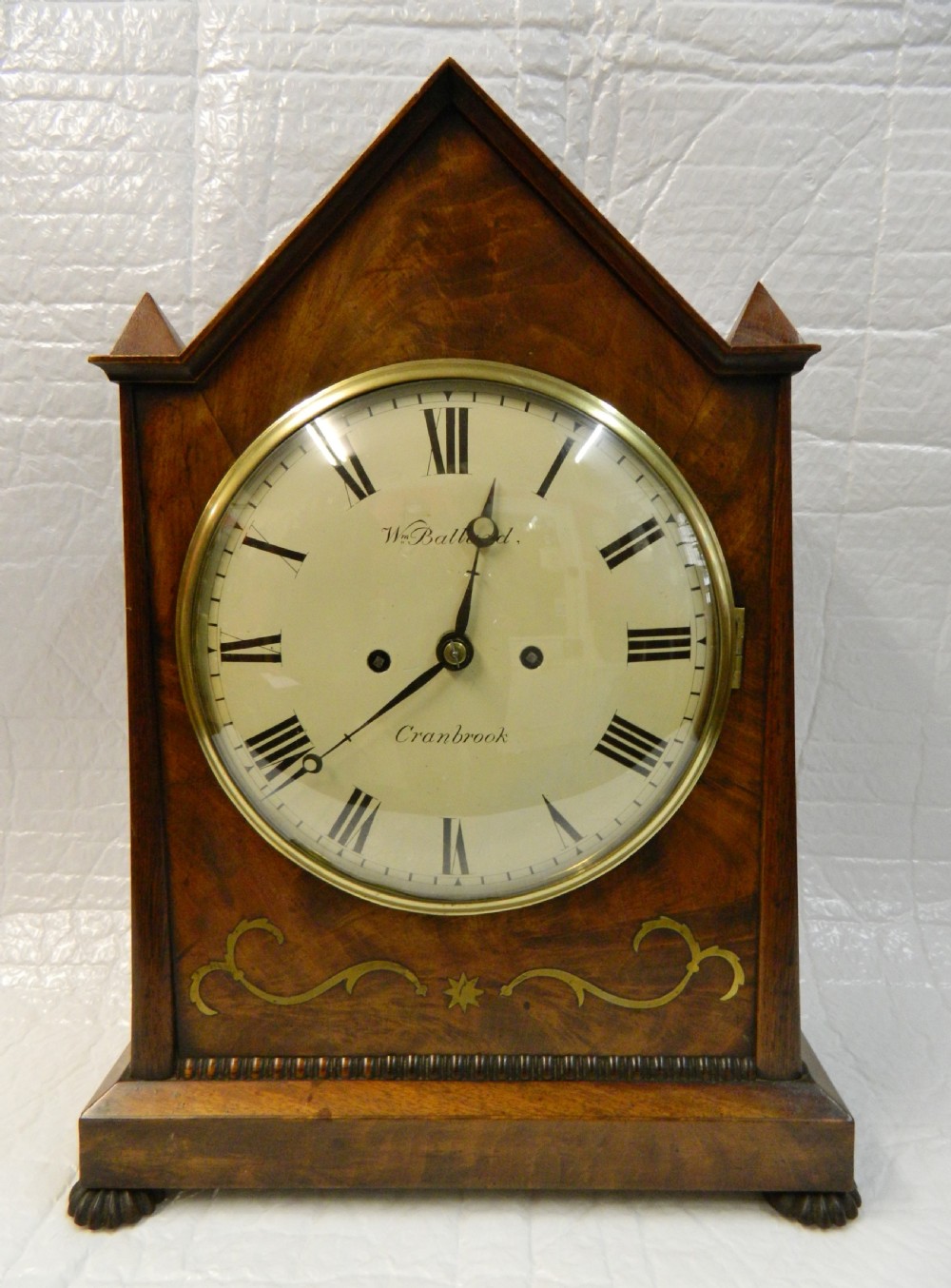 Regency mahogany bracket clock - William Ballard, Cranbrook