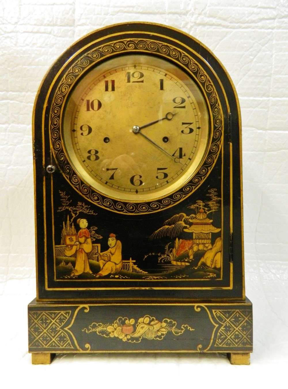 large Chinoiserie bracket clock View VI