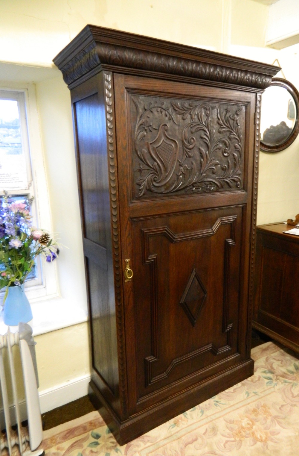 carved oak cupboard  View III
