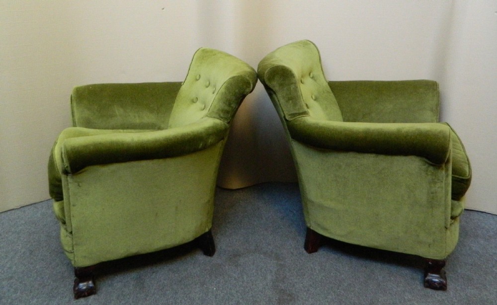 Pair of low armchairs View II