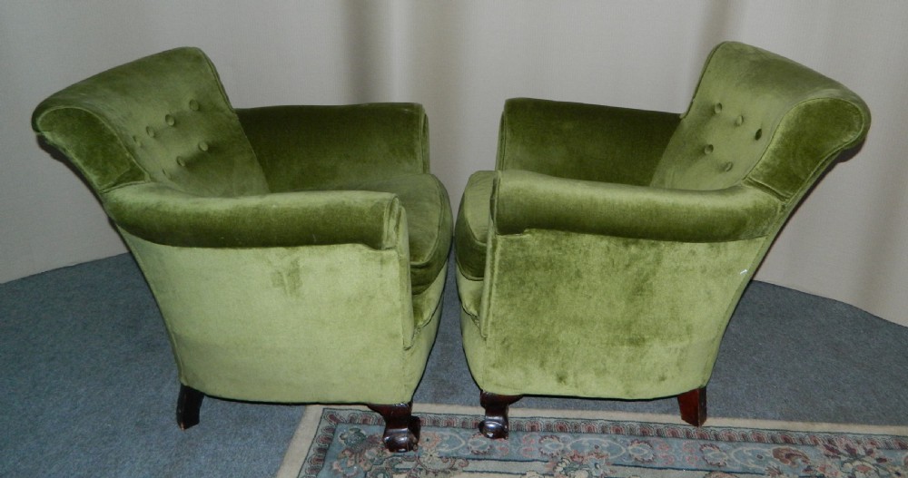 Pair of low armchairs View III