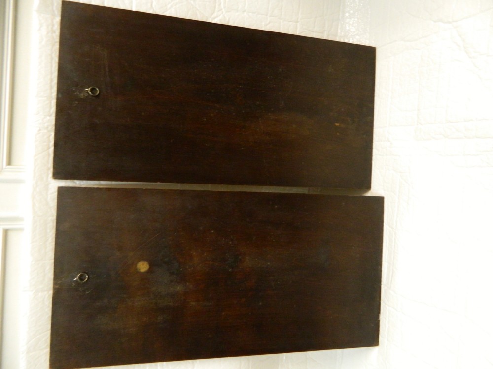 pair of Arts & Crafts poker work wall panels View VII