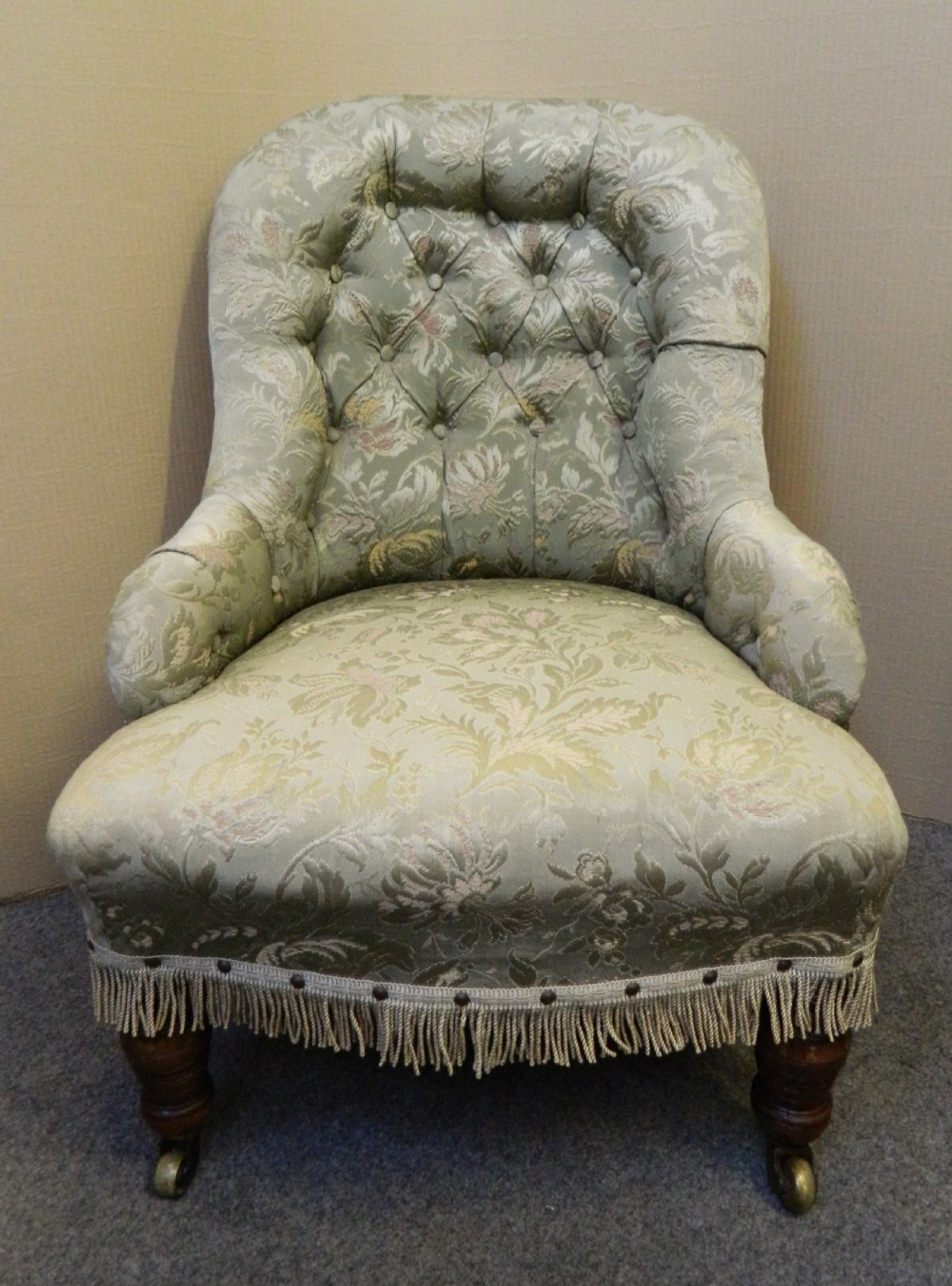 Victorian button back armchair View II