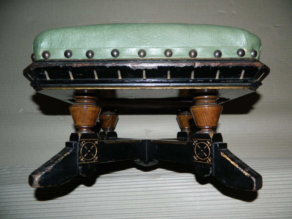 pair of aesthetic foot stools in the manner of Lamb of Manchester View IV