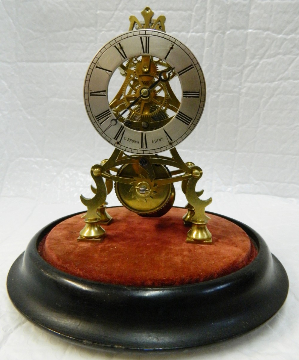 small skeleton clock - Charles Brown Edinburgh View II