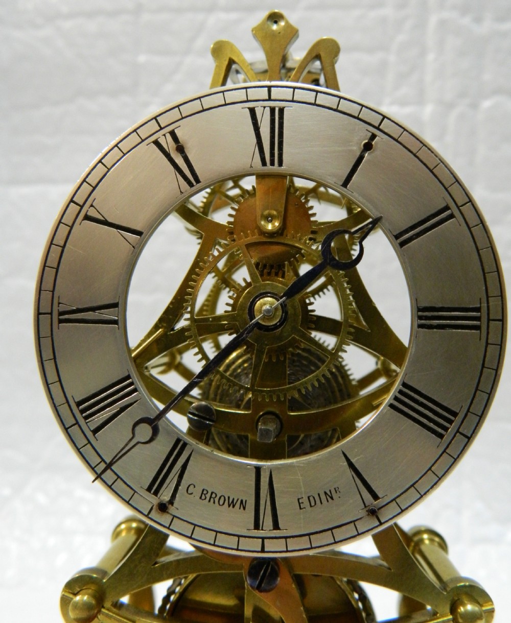small skeleton clock - Charles Brown Edinburgh View III