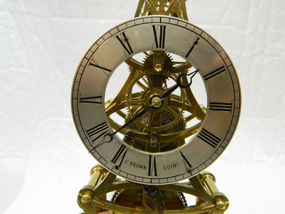 small skeleton clock - Charles Brown Edinburgh View VII