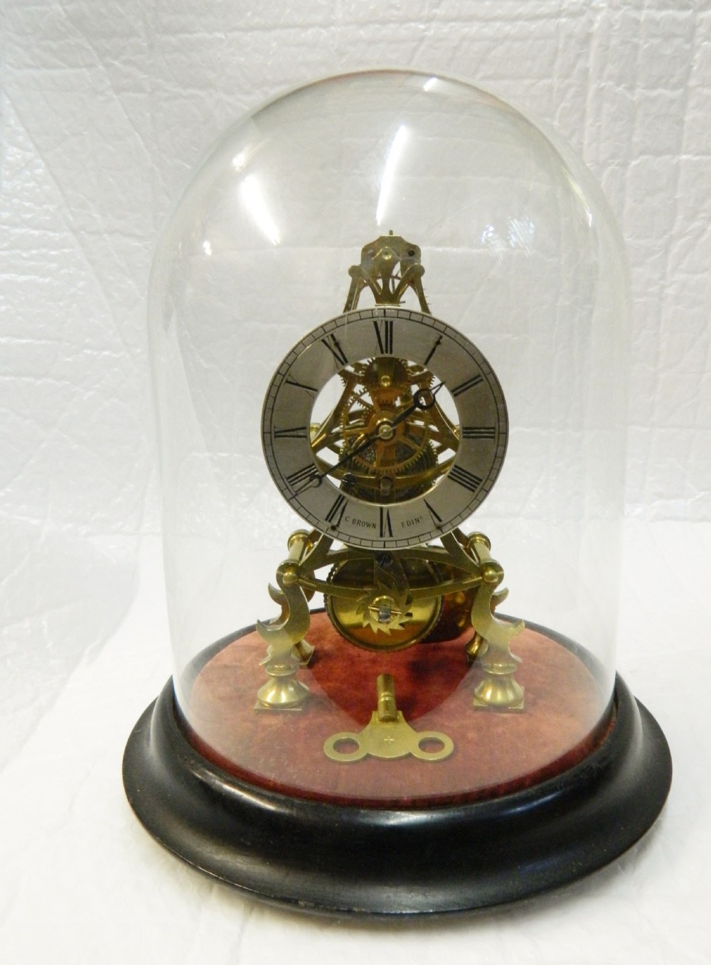 small skeleton clock - Charles Brown Edinburgh View VIII