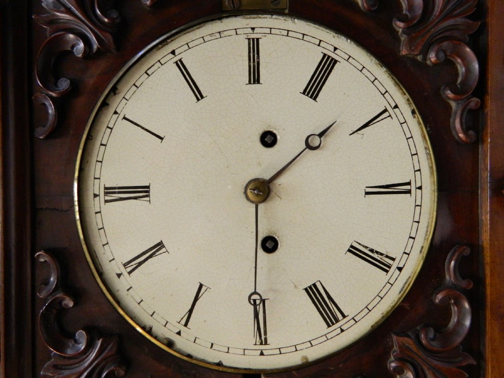 Regency mahogany bracket clock View II