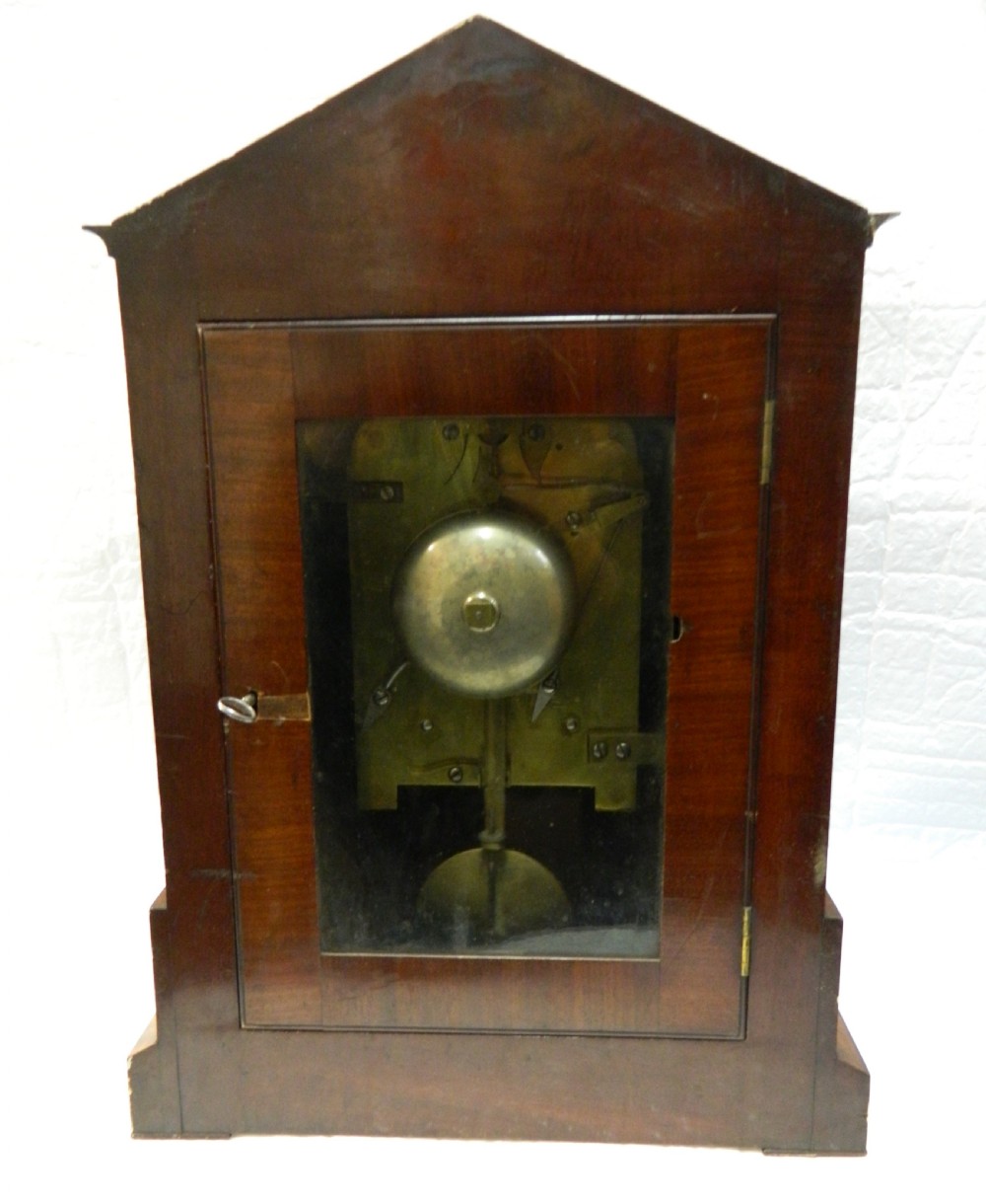 Regency mahogany bracket clock View V