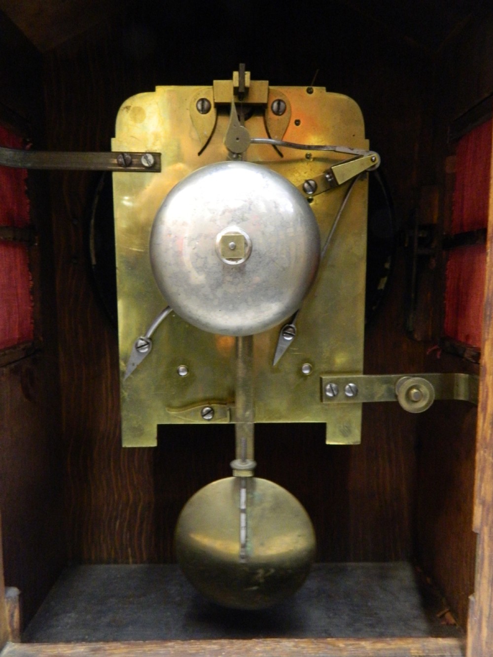 Regency mahogany bracket clock View VI