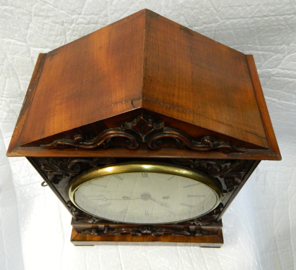 Regency mahogany bracket clock View VII