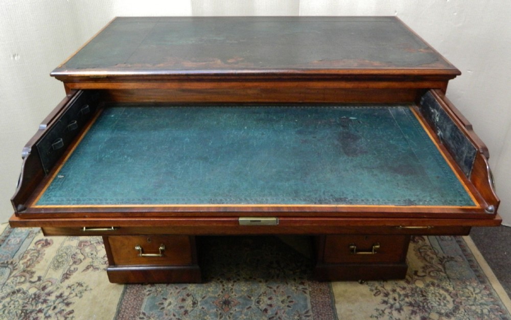 rare Georgian mahogany architects desk View II