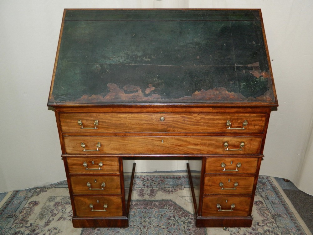 rare Georgian mahogany architects desk View VI
