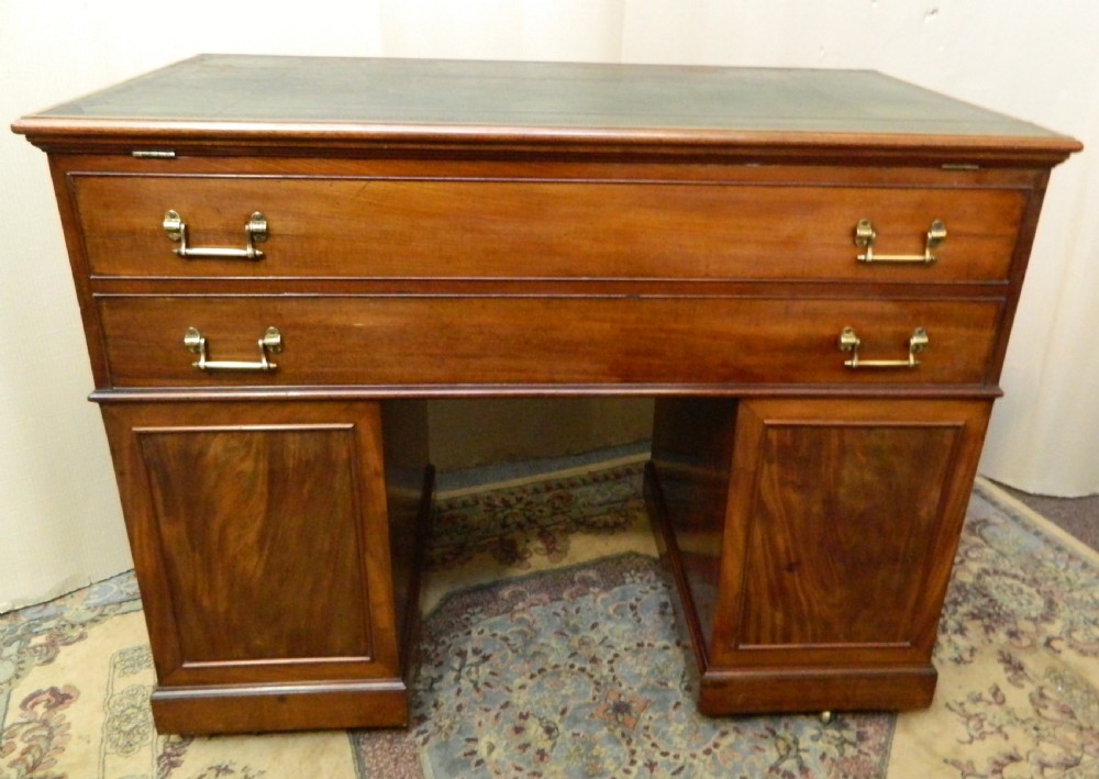 rare Georgian mahogany architects desk View IX