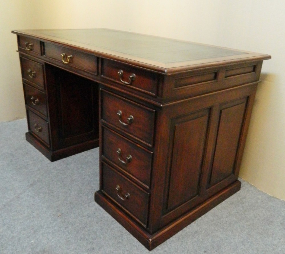 mahogany pedestal desk