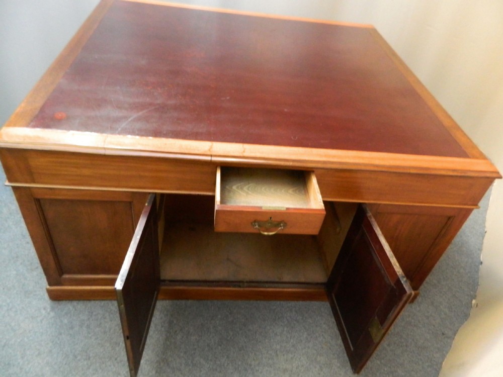 large mahogany partners desk View VI