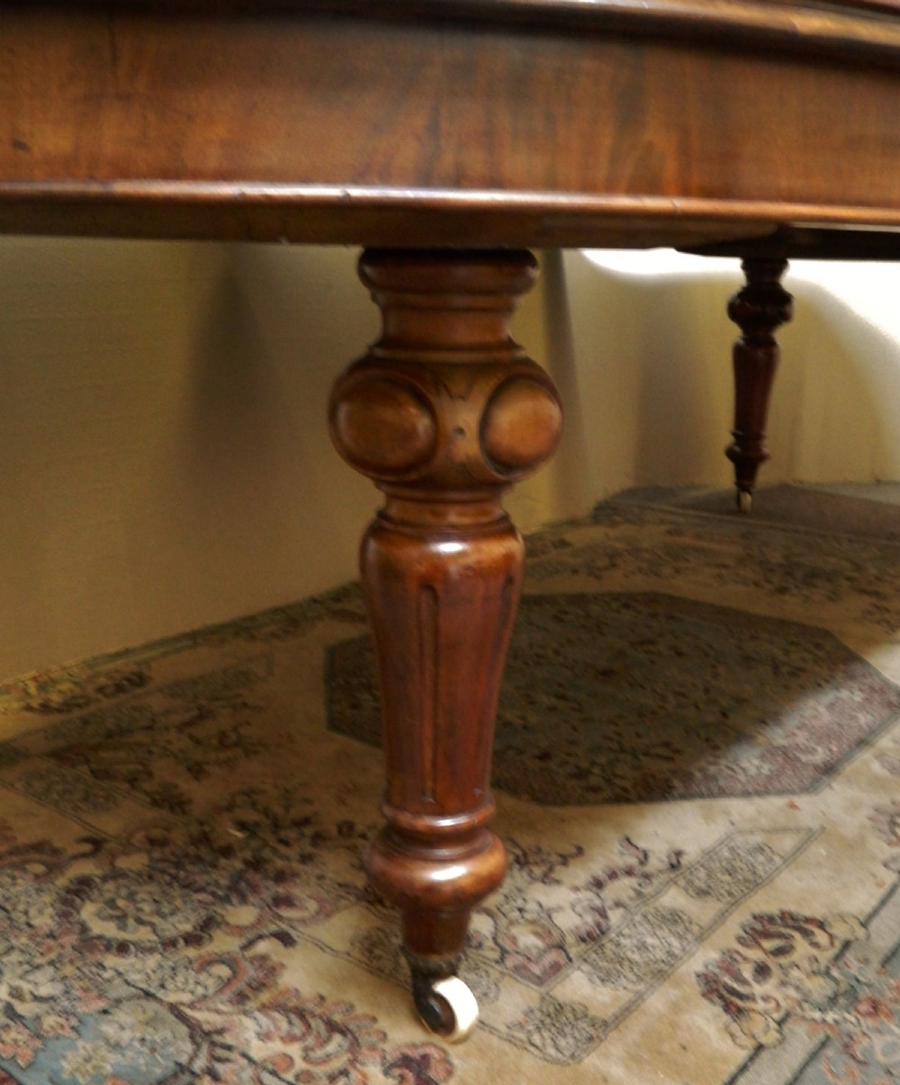 large mahogany extending dining table View VIII