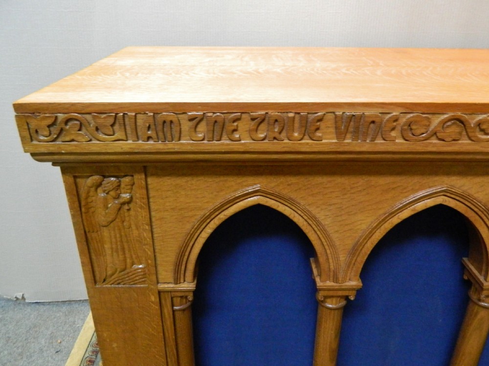oak altar table View III