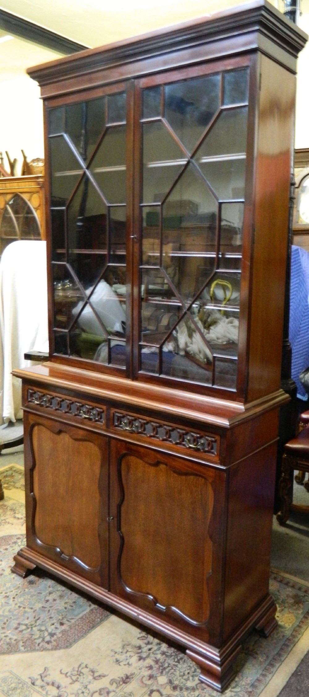 mahogany bookcase