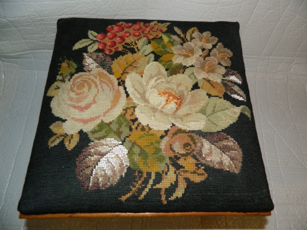 tapestry & beadwork stool View V