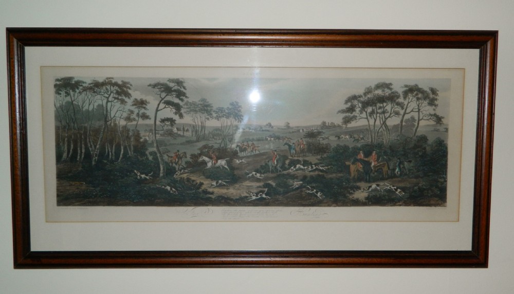 set of 4 Fox hunting engravings by Thomas Sutherland View II
