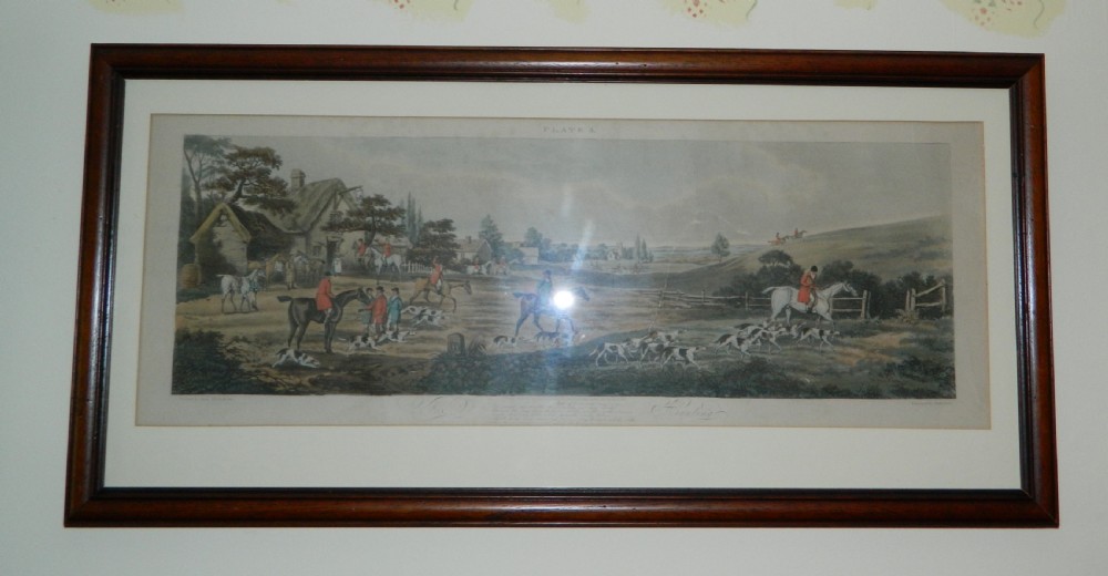 set of 4 Fox hunting engravings by Thomas Sutherland View IV