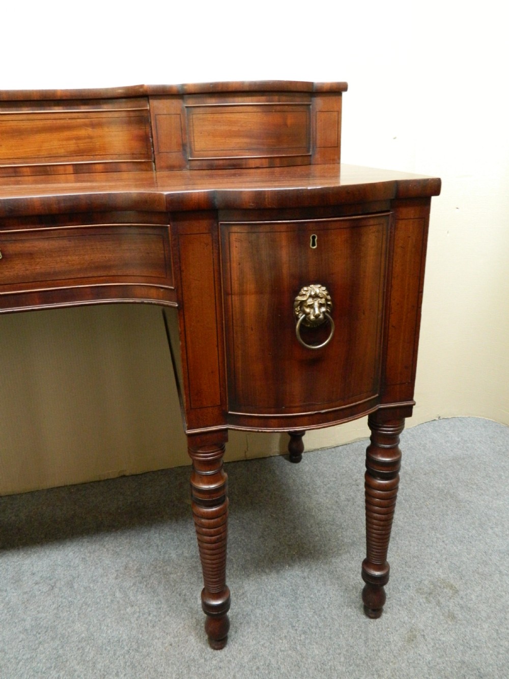 large Georgian mahogany sideboard View VII