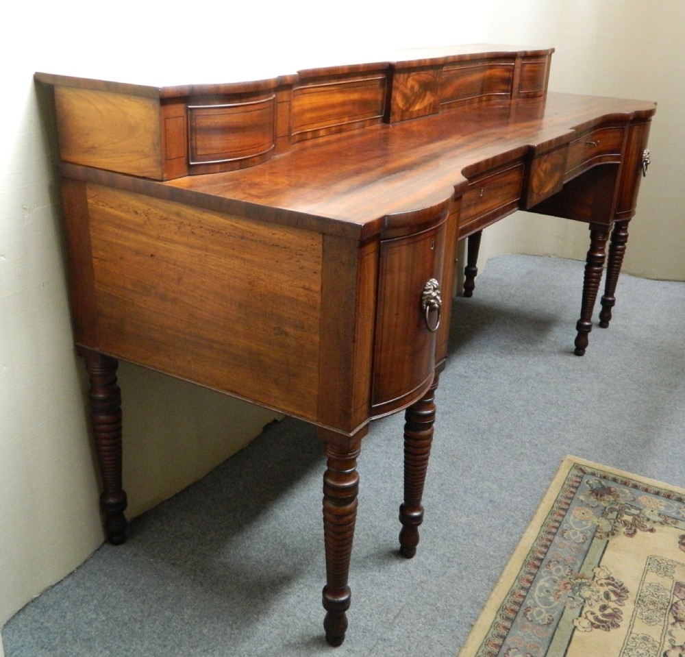 large Georgian mahogany sideboard View VIII