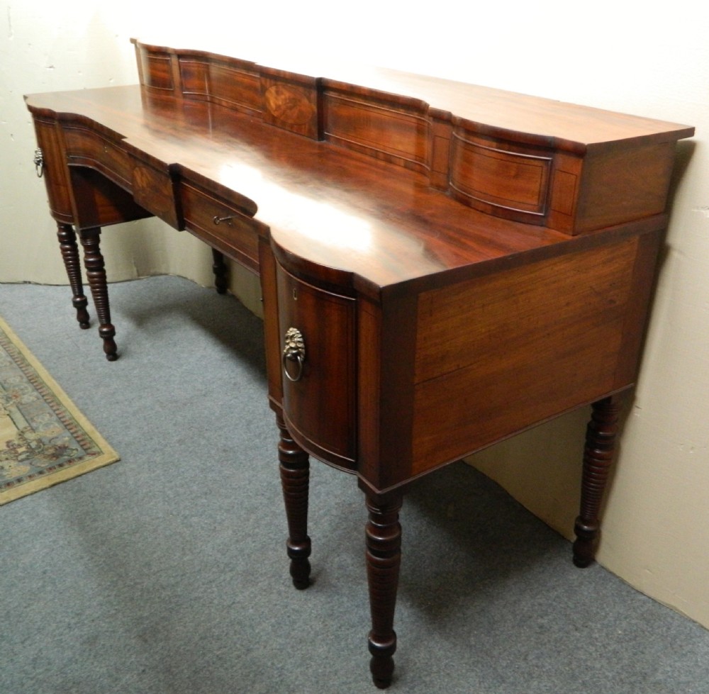 large Georgian mahogany sideboard View IX