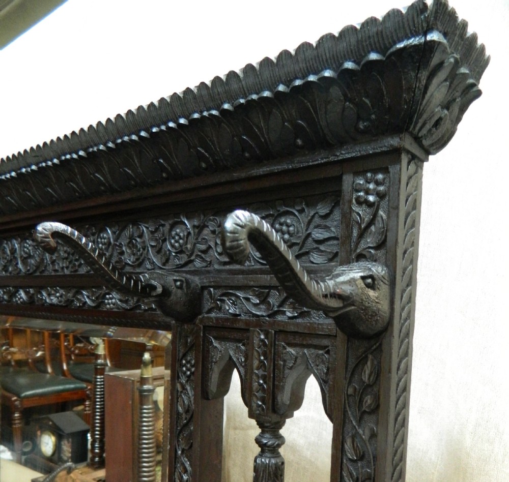 unusual hall stand with elephant trunk pegs View II